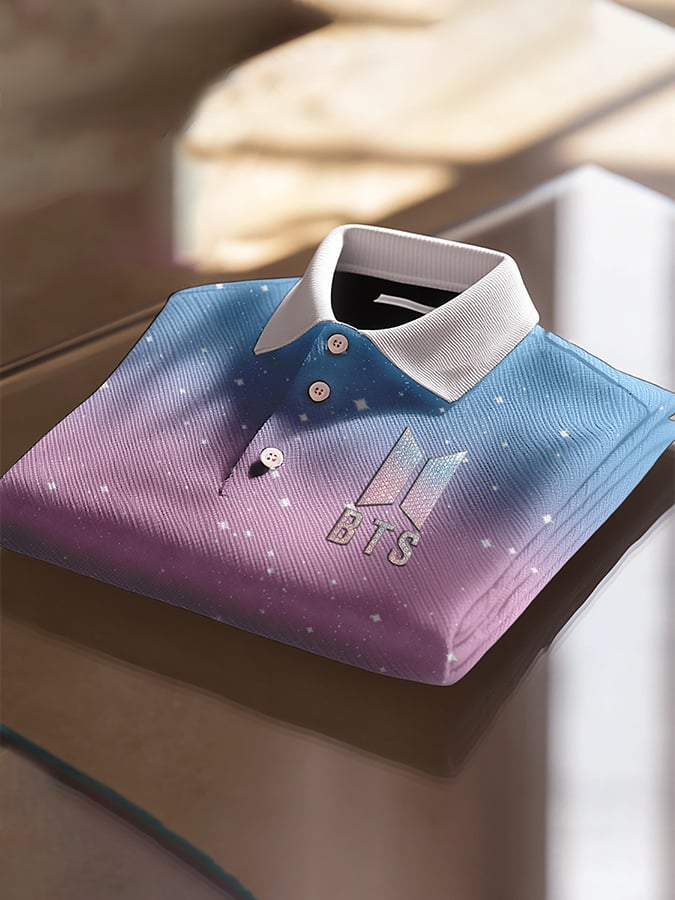 Men's Music Art Print Polo Shirt