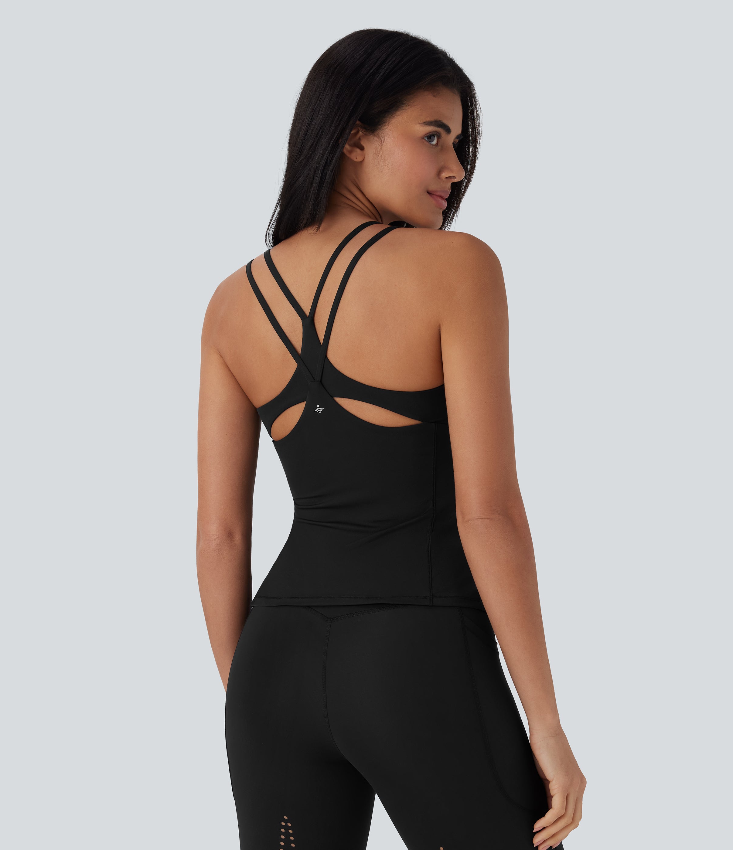 UltraSculptTM Cool Quick Dry Molded Cups Yoga Cami Top-UPF50+