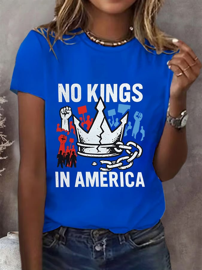 We Serve For The Country Not For The King Print  T-Shirt
