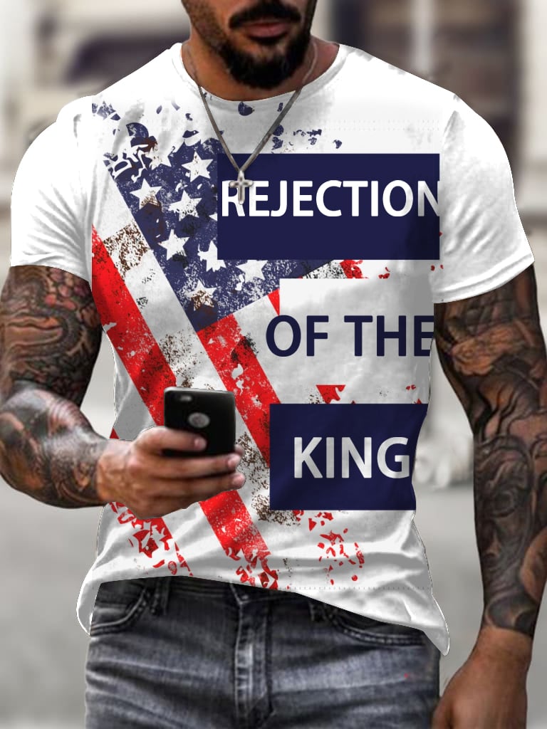 🔥Buy 3 Get 15% Off🔥Men's Casual Fashion American Reject King Print T-Shirt