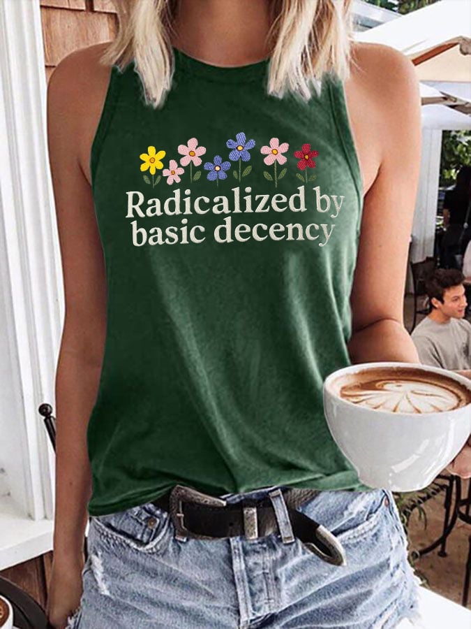 🔥Buy 3 Get 15% Off🔥Women's Fashion Casual Radicalized by Basic Decency Printed Vest