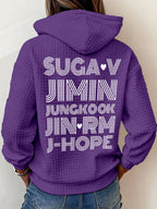 Women's Retro Leisure  Print Hoodie