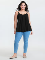Supersoft Stretchy Pleated Tank Top