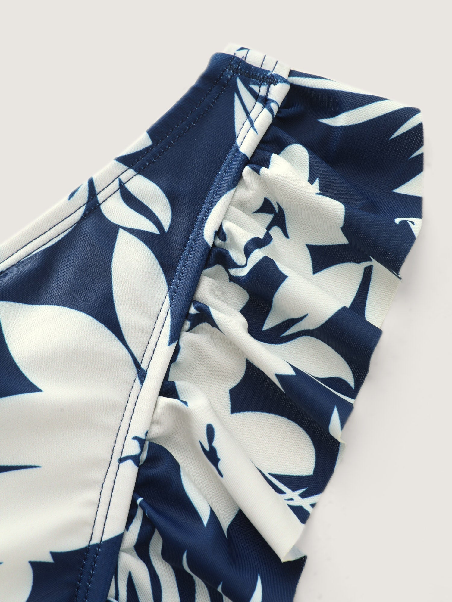Sarong Set Tropical Print One-Piece Swim