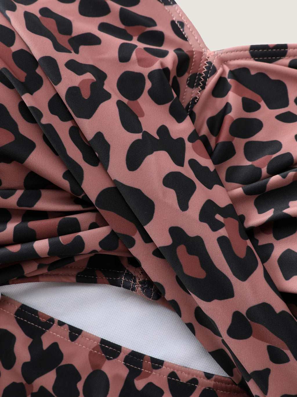 Leopard Print Cut-Out One-Piece Swimsuit