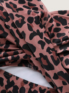 Leopard Print Cut-Out One-Piece Swimsuit