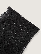 Sheer Lace Sleeve Flowy Mini Dress