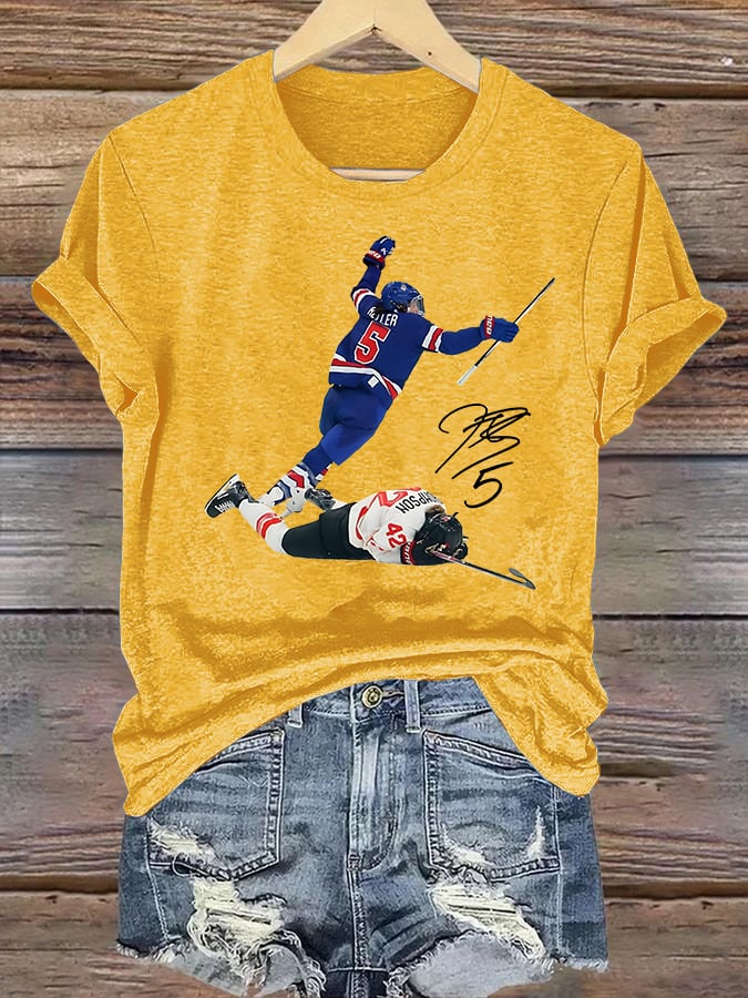 Women's  Funny Character Print T-Shirt