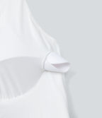 SoftlyZeroTM QuickDry Zip Corset 2-in-1 Mini Dance Active Dress with Pockets-Easy Peezy Edition