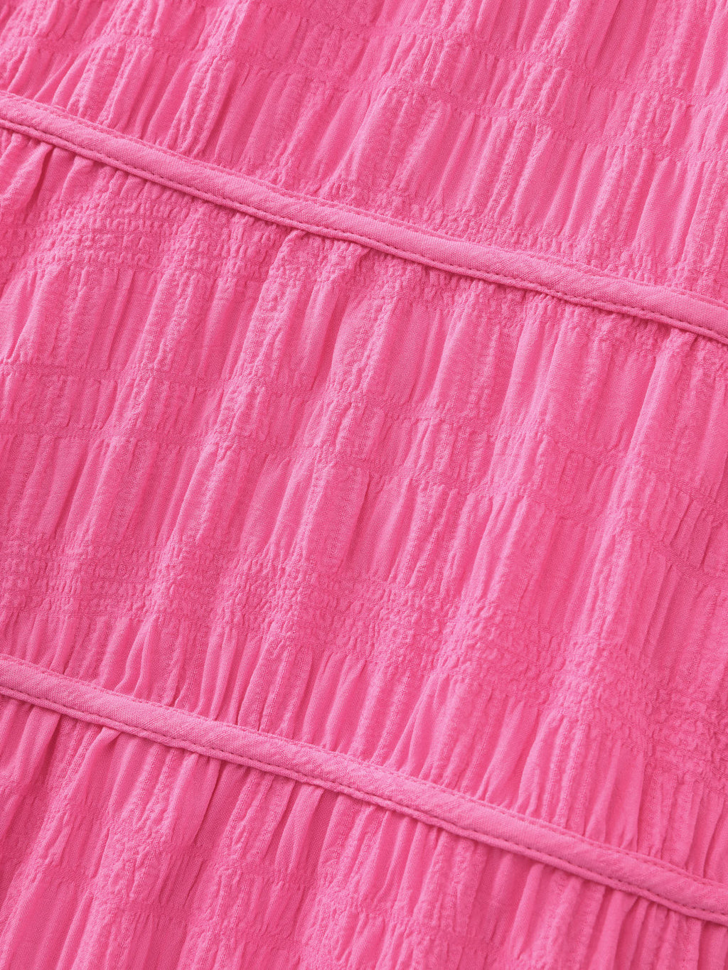 Textured Cinched-Waist Maxi Dress