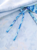 Ocean Print Pockets Swim Dress