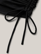 Ruched Adjustable Drawstring Pocket Slim Swim Shorts