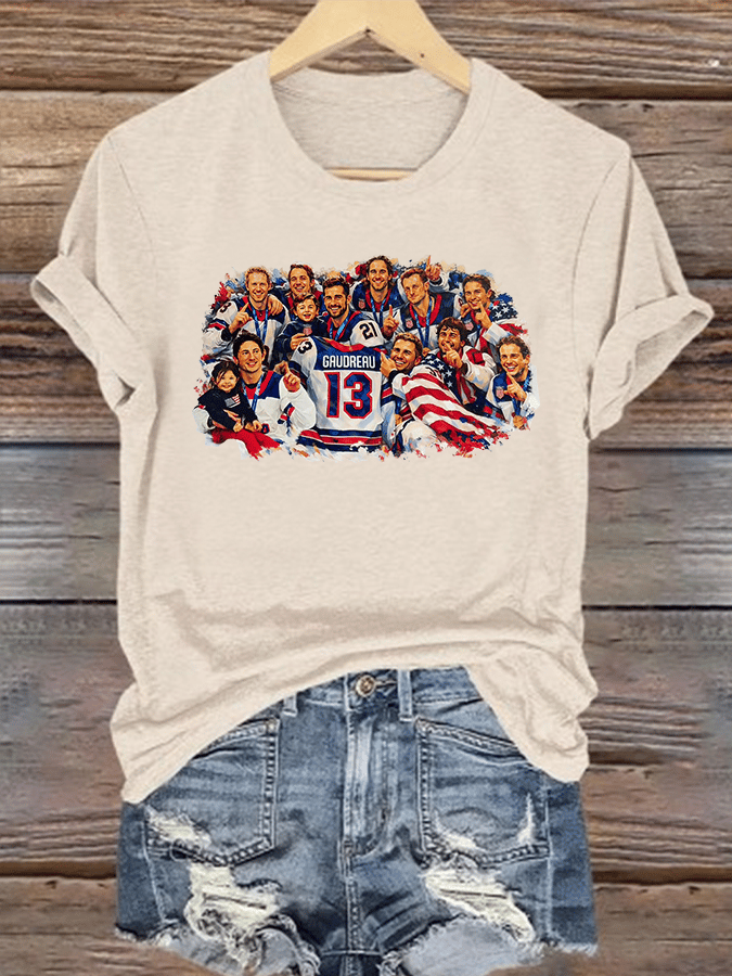 Women's  Funny Character Print T-Shirt