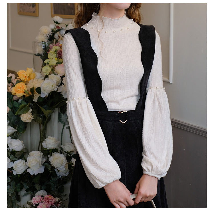 Retro Bishop Sleeve Knitted Top