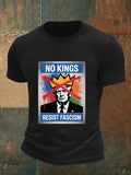 🔥Buy 3 Get 15% Off🔥Men's   NO KINGS RESIST FASCISM T-shirt