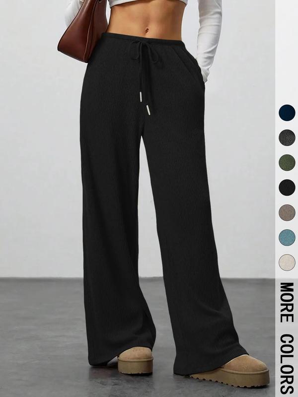 High Waist Comfortable Wide Leg Casual Jogging Pants, Versatile Athletic Trousers for Relaxed Fit, Ideal for Everyday Wear