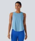 Tie Back Cool Touch Running Tank Top-UPF50+