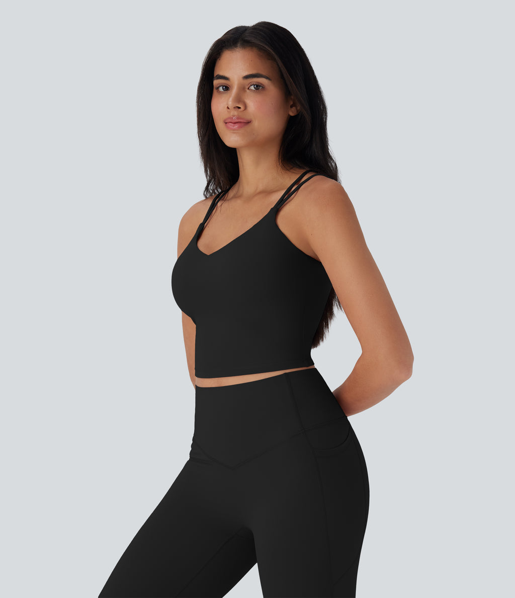 UltraSculptTM Cool Quick Dry Cropped Yoga Tank Top-UPF50+