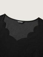 Solid V Neck Laser Cut Tank Top