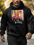 Men's  No Kings In America Print Casual  Hoodie