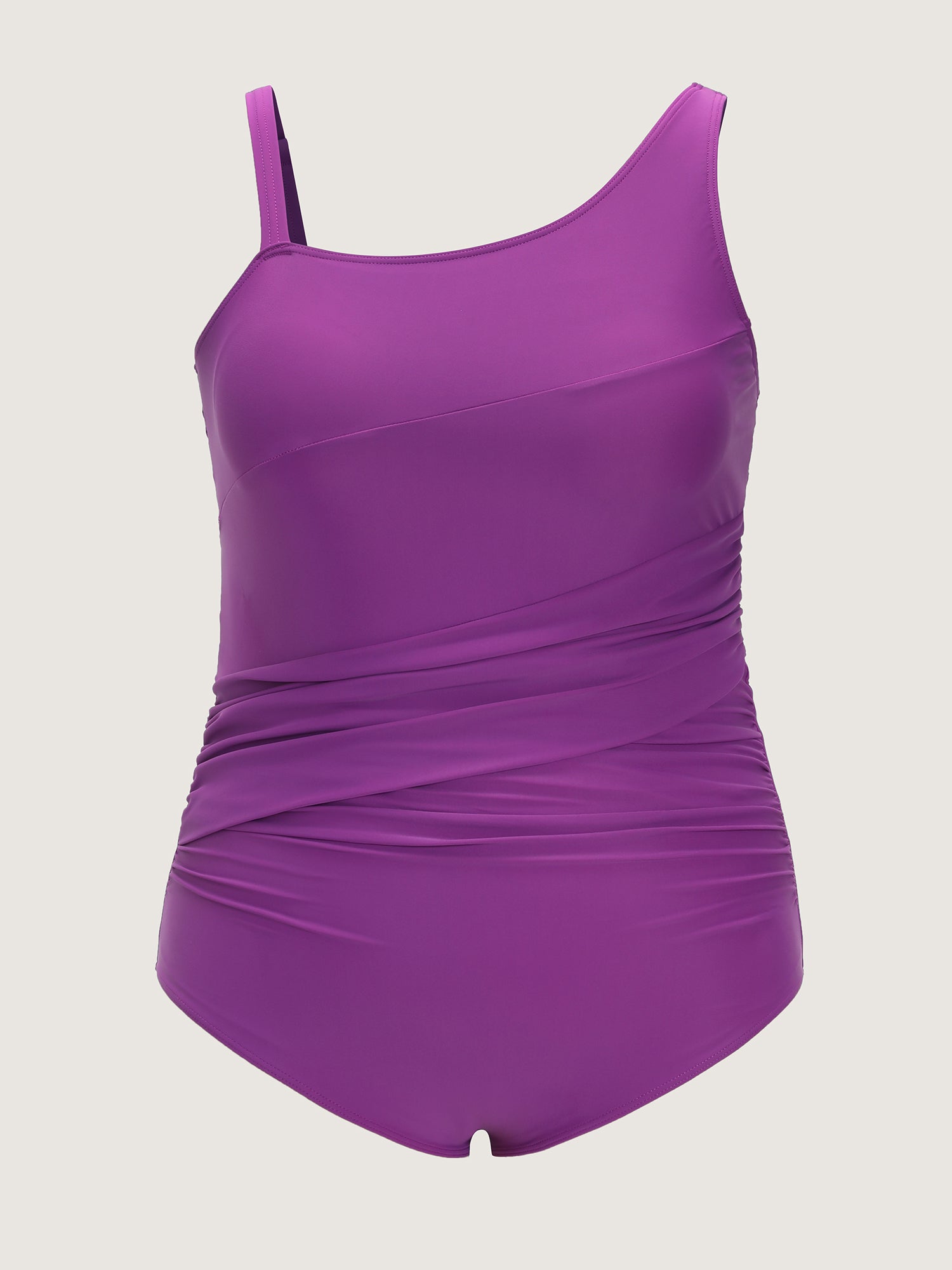 Ruched Wide Straps One-Piece Swimsuit
