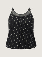 Paisley Print Adjustable Bust Support Swim Top
