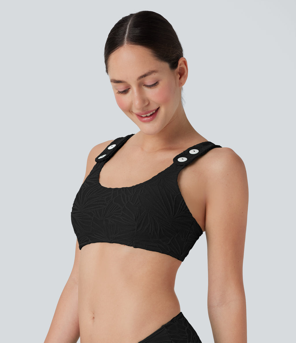Texture Bikini Top Swimsuit