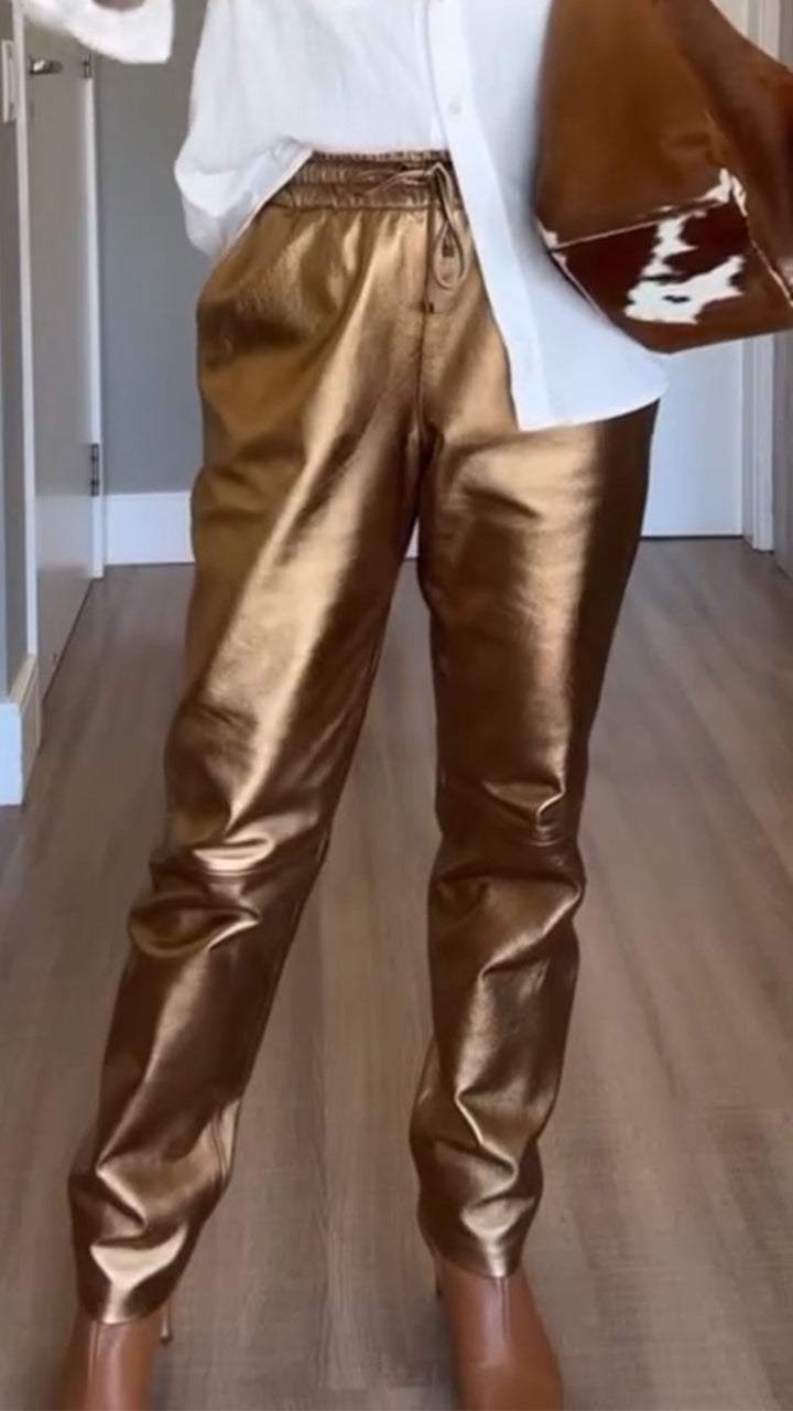 Ladies Drawstring Casual Pants