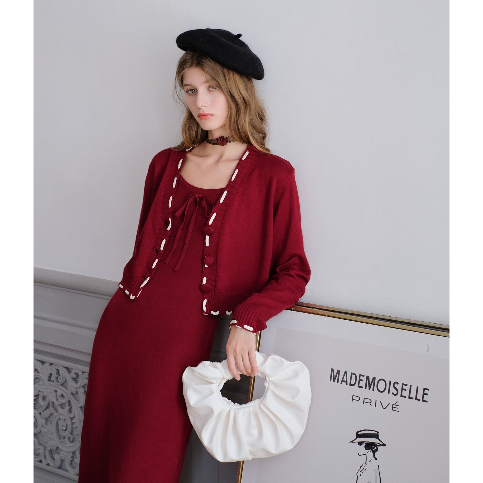 Retro Style Knitted Set