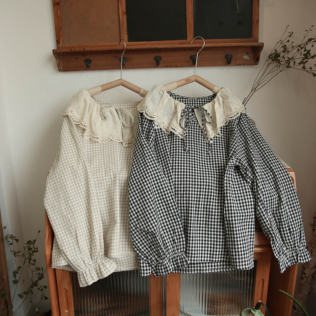 Big Cute Lace Collar Shirt