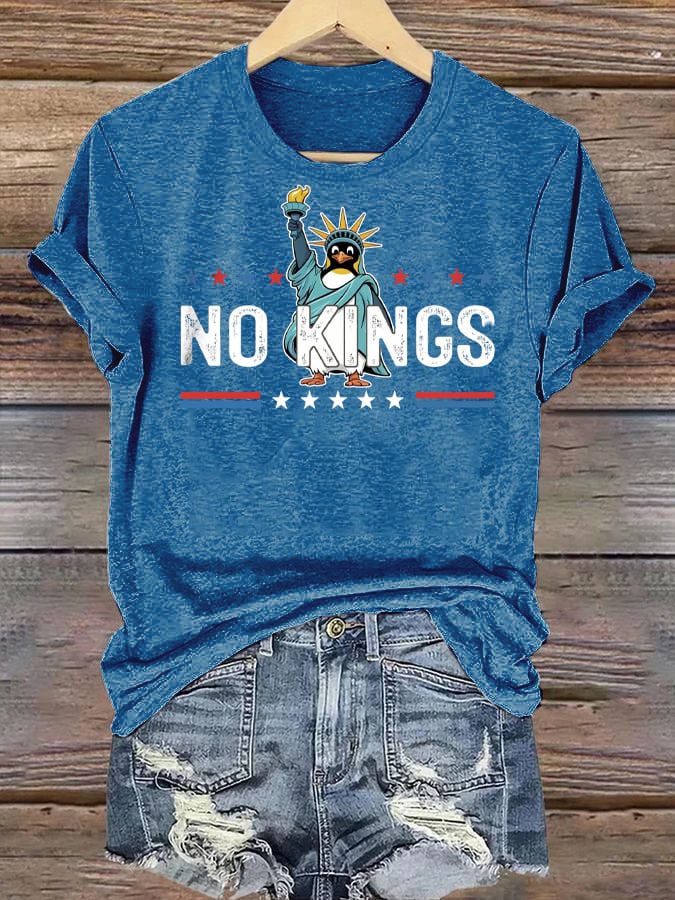 🔥Buy 3 Get 15% Off🔥Women's Casual Fashion American Kingless Printed T-Shirt
