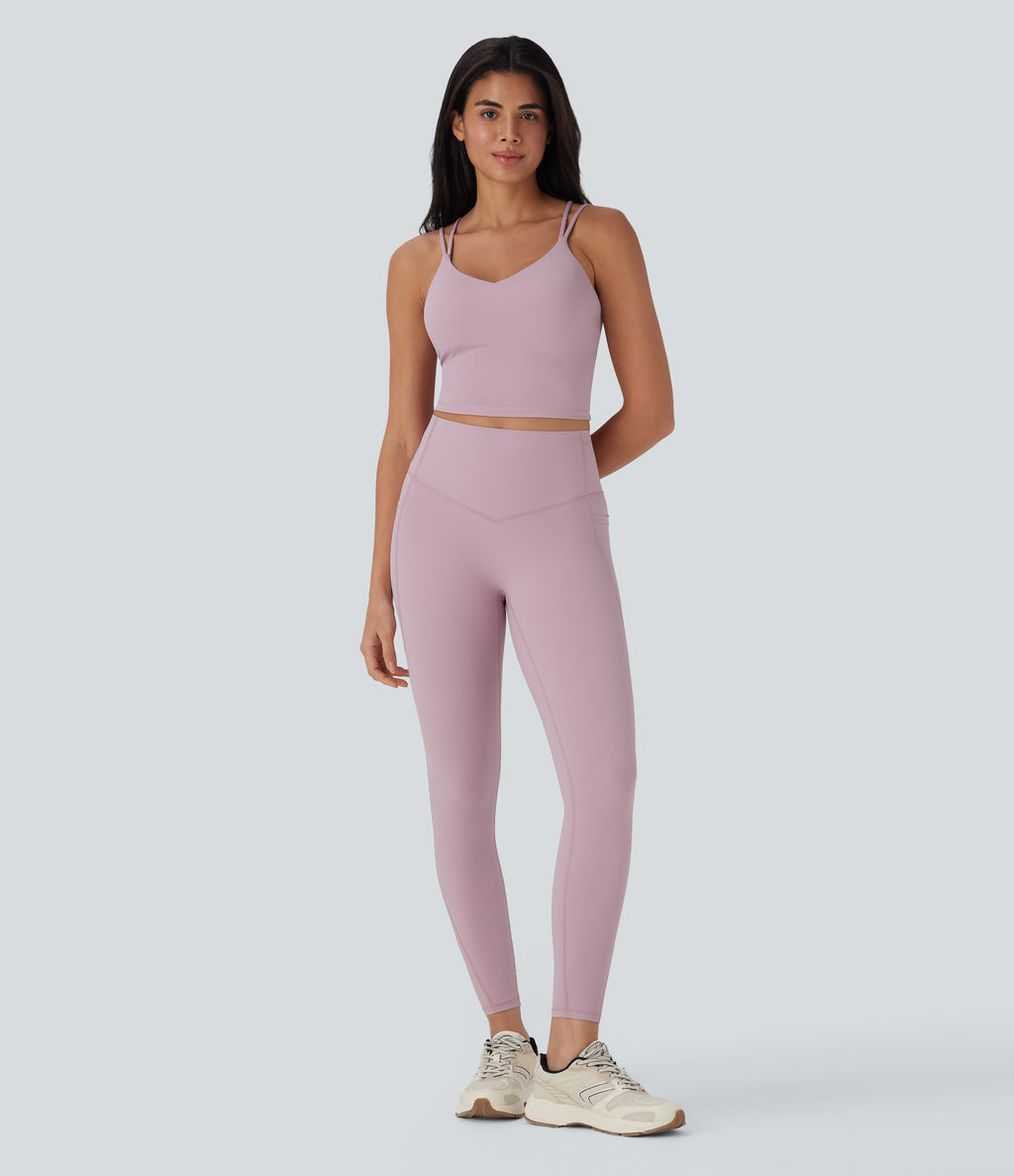 UltraSculptTM Cool Quick Dry Cropped Yoga Tank Top-UPF50+