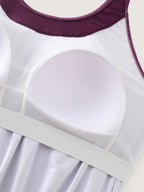 Color Gradient Adjustable Pockets One-Piece Swimsuit