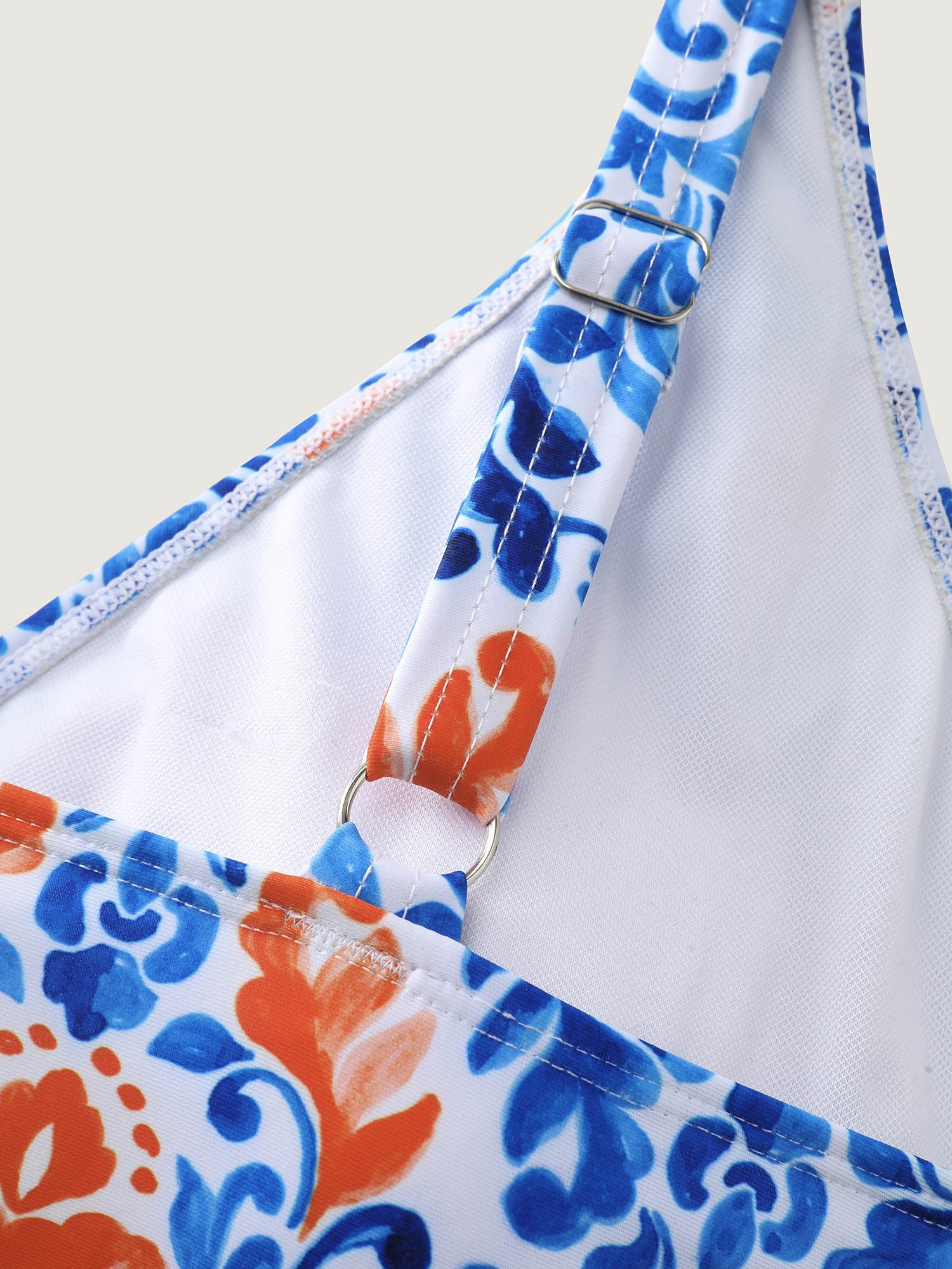Breezy Print Pocket Surplice Swim Dress