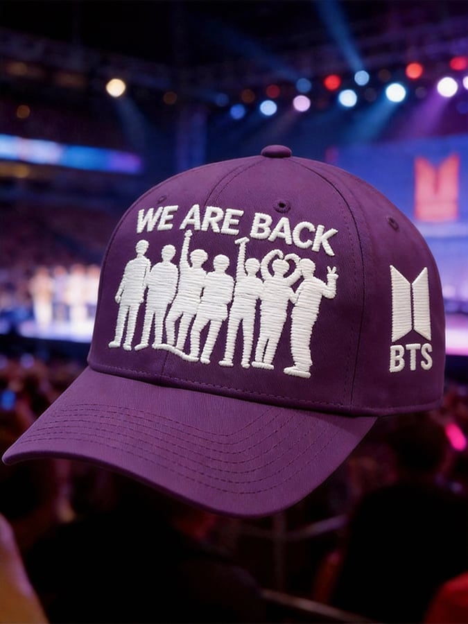 Bts 2026 Comeback Casual Printed Baseball Cap