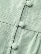 Textured Fit And Flare Plain Blouse