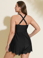 Laser Cut Pockets One-Piece Swim