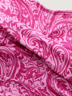 Paisley Print Twist Front Swim Dress
