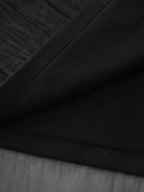 Sheer Mock Neckline Breathable Blouse
