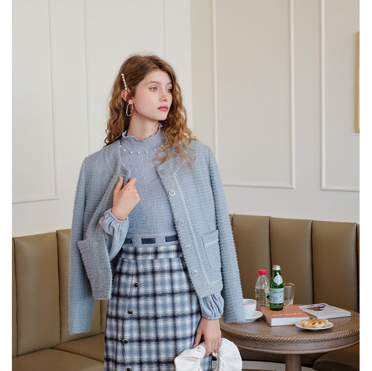 Retro Bishop Sleeve Knitted Top