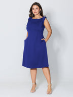 Shoulder Tie Sculpting Bodice Mini Dress