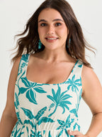 Breezy Floral Print Sleeveless Maxi Dress