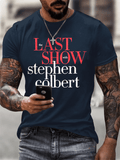 Men's Retro Last Show Print T-Shirt