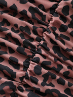 Leopard Print Cut-Out One-Piece Swimsuit