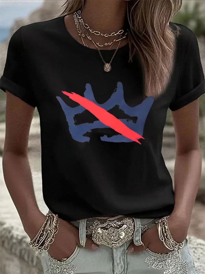 🔥Buy 3 Get 15% Off🔥Women's FDT NO KINGS Printed Casual T-shirt