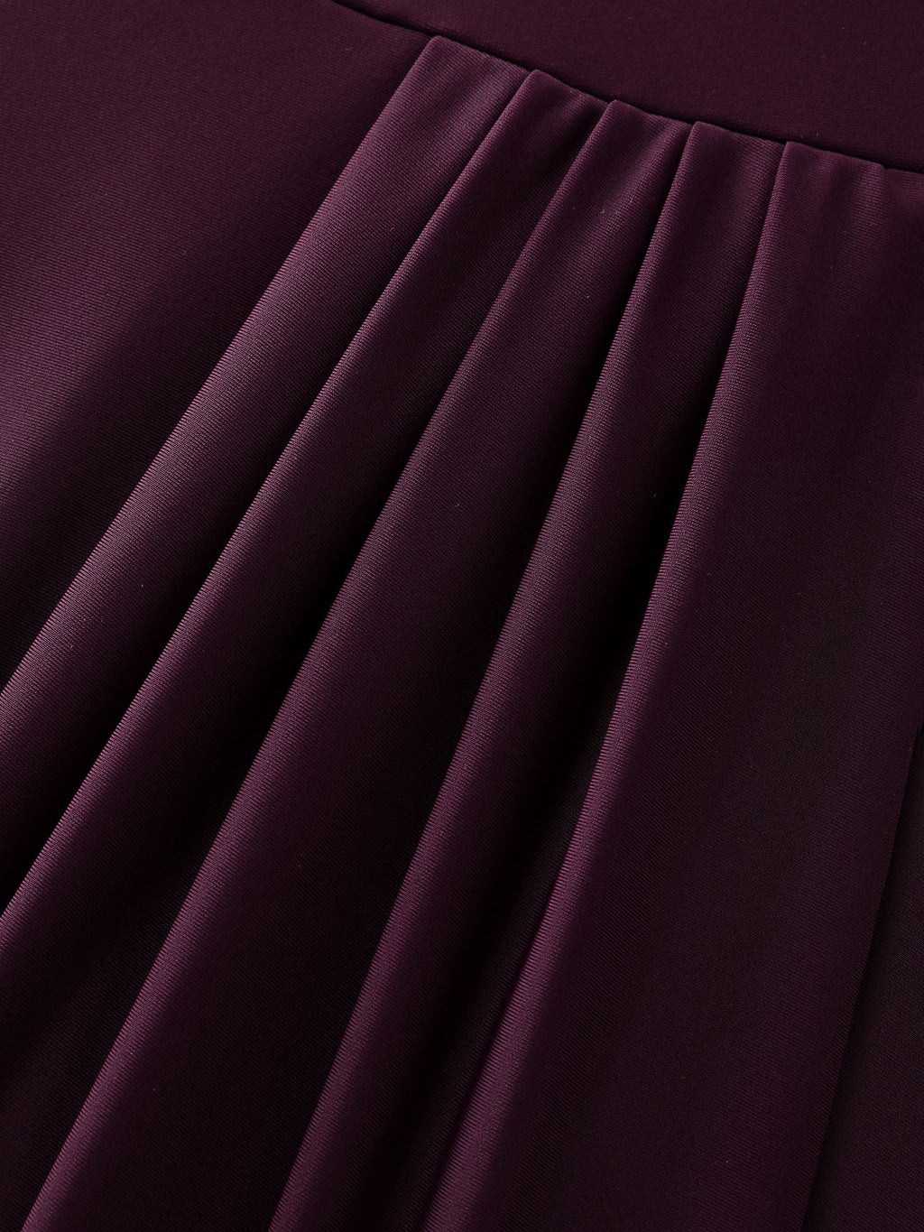 Pleated Metal Detail Curvy Hem Swim Dress