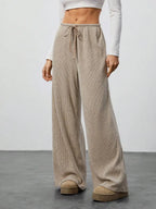 High Waist Comfortable Wide Leg Casual Jogging Pants, Versatile Athletic Trousers for Relaxed Fit, Ideal for Everyday Wear