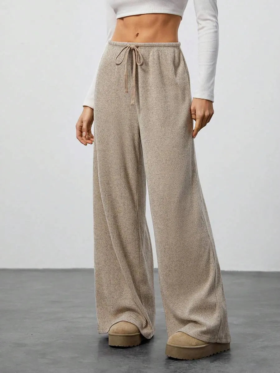 High Waist Comfortable Wide Leg Casual Jogging Pants, Versatile Athletic Trousers for Relaxed Fit, Ideal for Everyday Wear