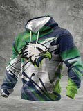 Men'S  casual Printed Hooded Sweatshirt
