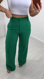 Women's Casual Straight Wide-leg Pants